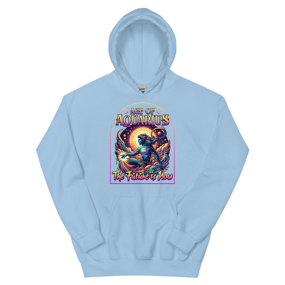 Age of Aquarius Hoodie - Light Blue Color - https://ascensionemporium.net